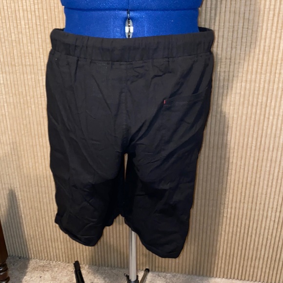 Women’s black cotton/linen shorts, Size XL - Picture 2 of 8